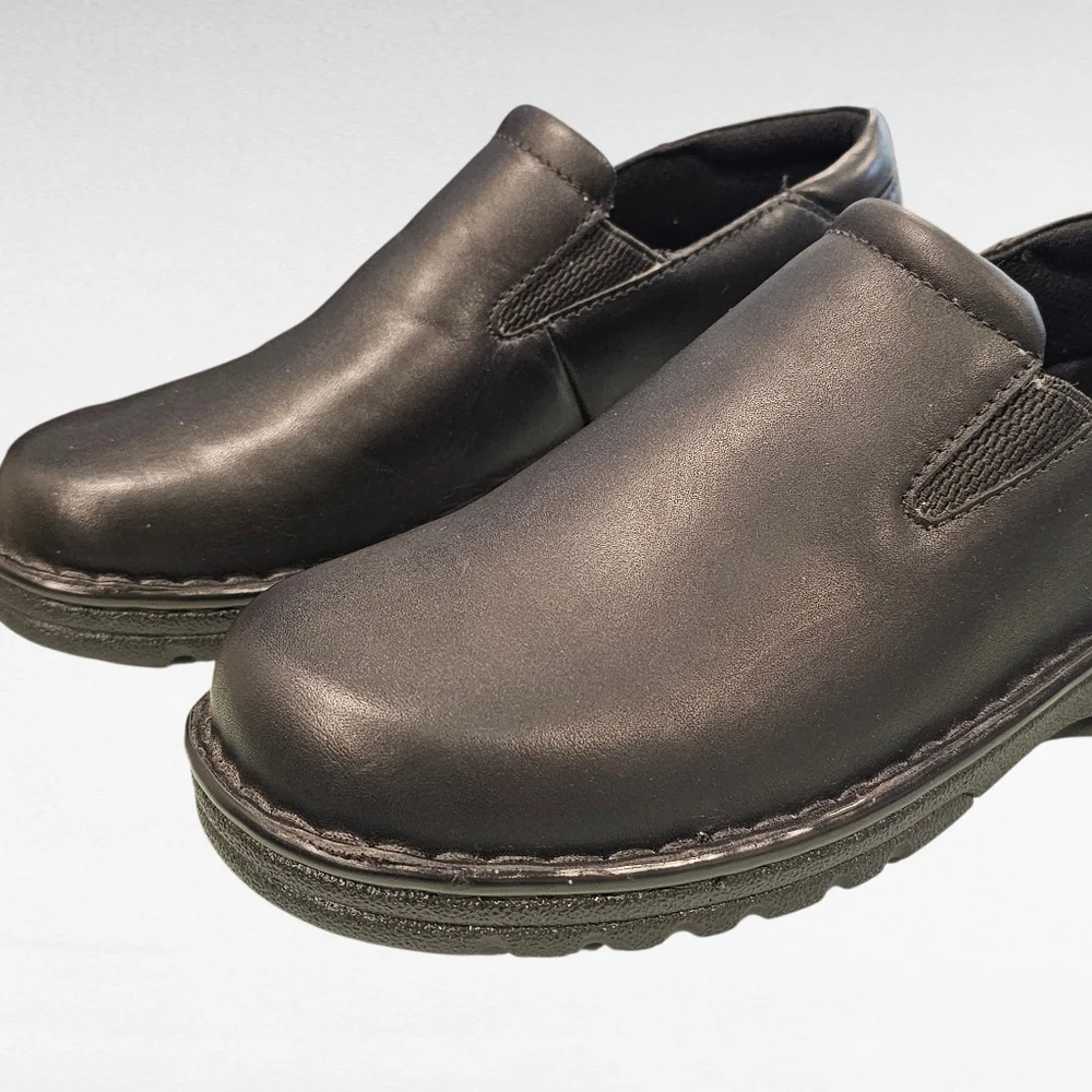 Eastland Newport Black Leather Slip On Loafers Size 10W